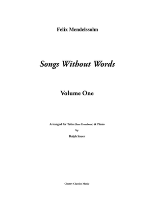 Book cover for Six Songs Without Words for Tuba or Bass Trombone & Piano