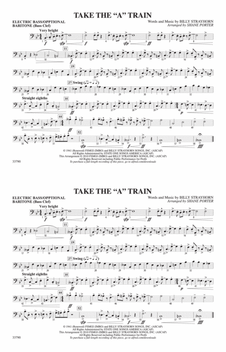Take the "A" Train: Electric Bass