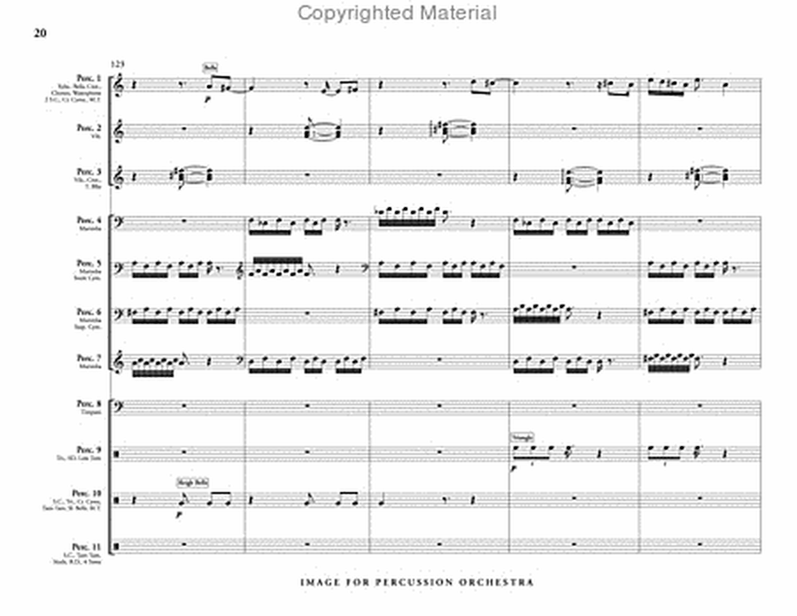 Image for Percussion Orchestra (score & parts) image number null