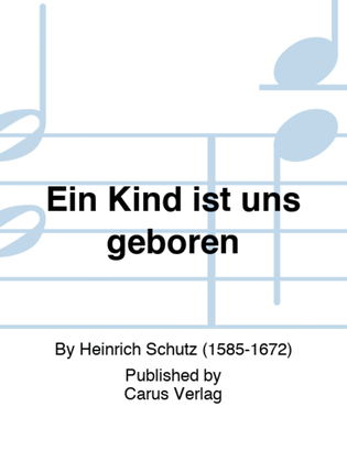 Book cover for Ein Kind ist uns geboren