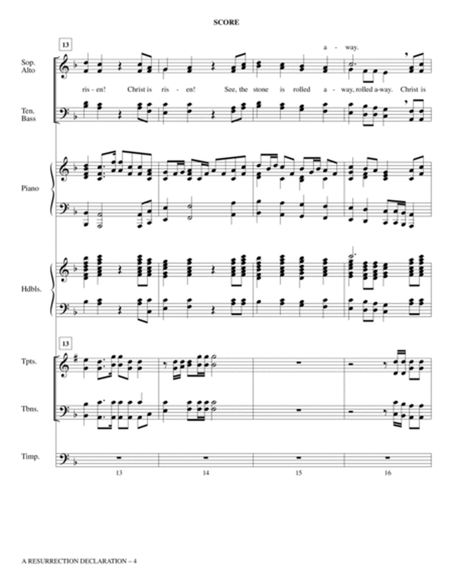 A Resurrection Declaration - Full Score