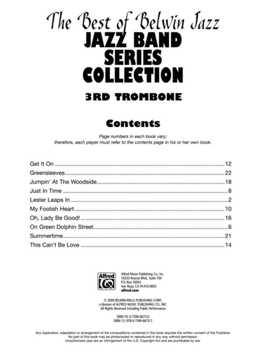 Jazz Band Collection for Jazz Ensemble