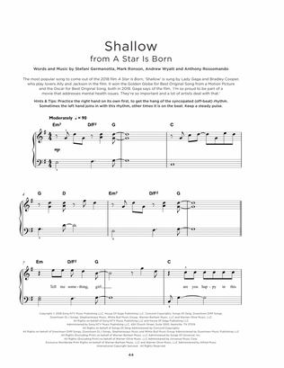 Book cover for Shallow (from A Star Is Born)