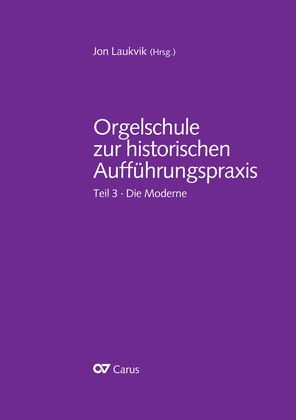 Book cover for Orgelschule zur historischen Auffuhrungspraxis