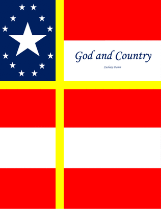 Book cover for God and Country-Second Student Piano