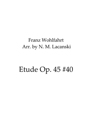 Book cover for Etude Op. 45 #40