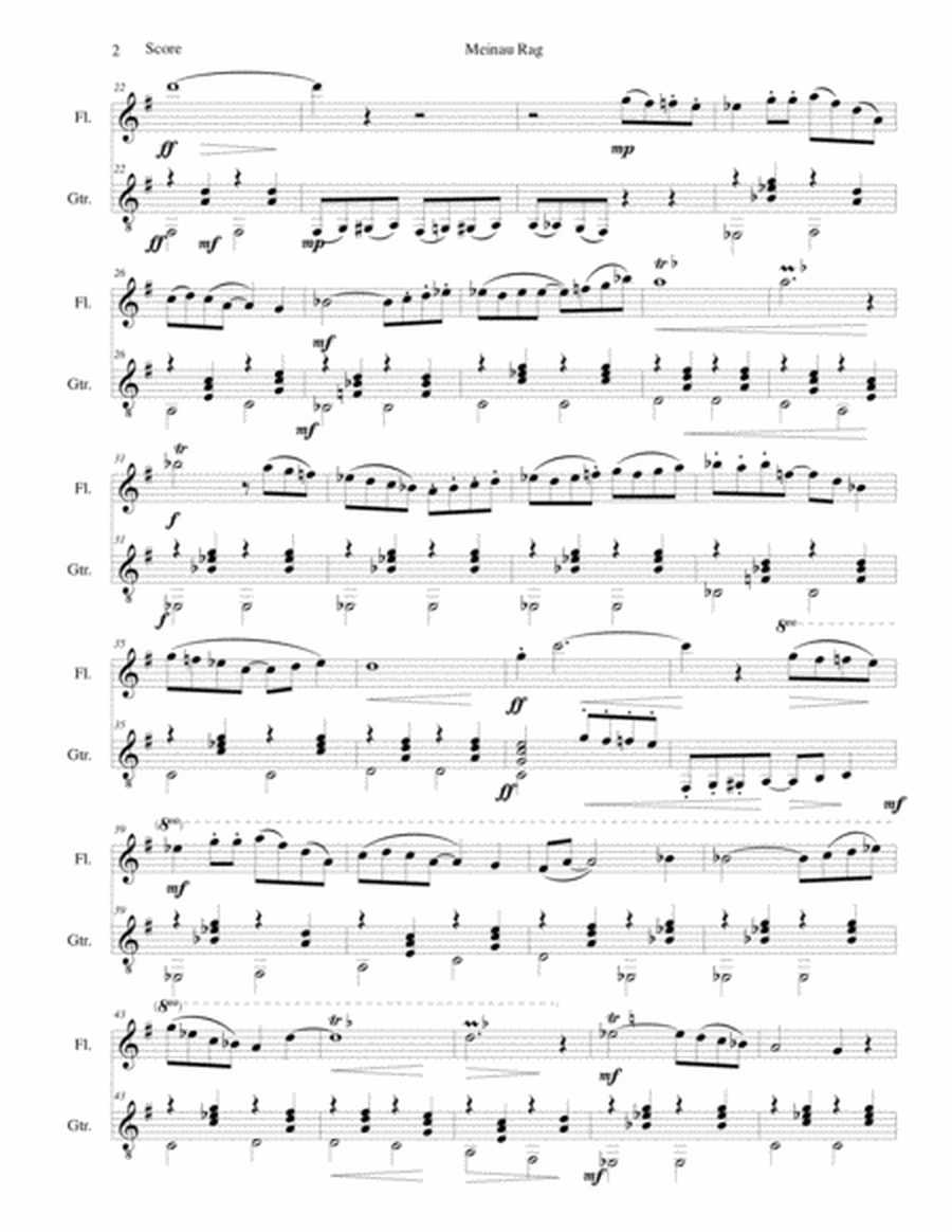 Meinau Rag for flute and guitar image number null