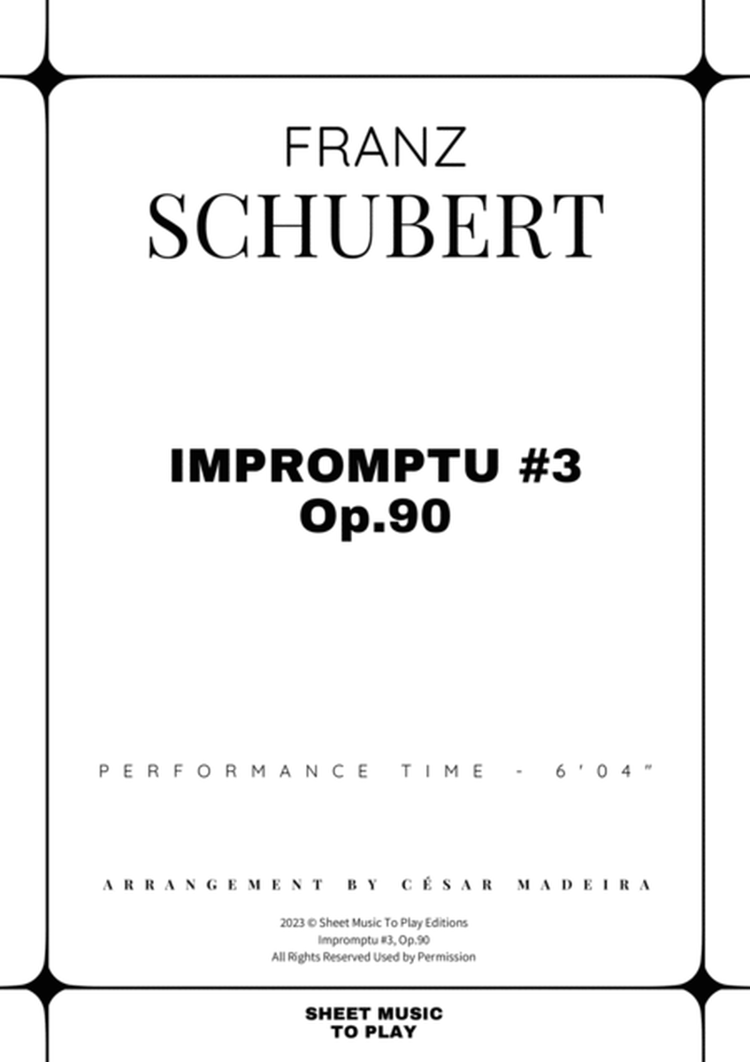 Impromptu No.3, Op.90 - Tuba and Piano (Full Score and Parts) image number null