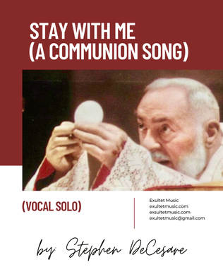 Book cover for Stay With Me (A Communion Song) (Unison choir)