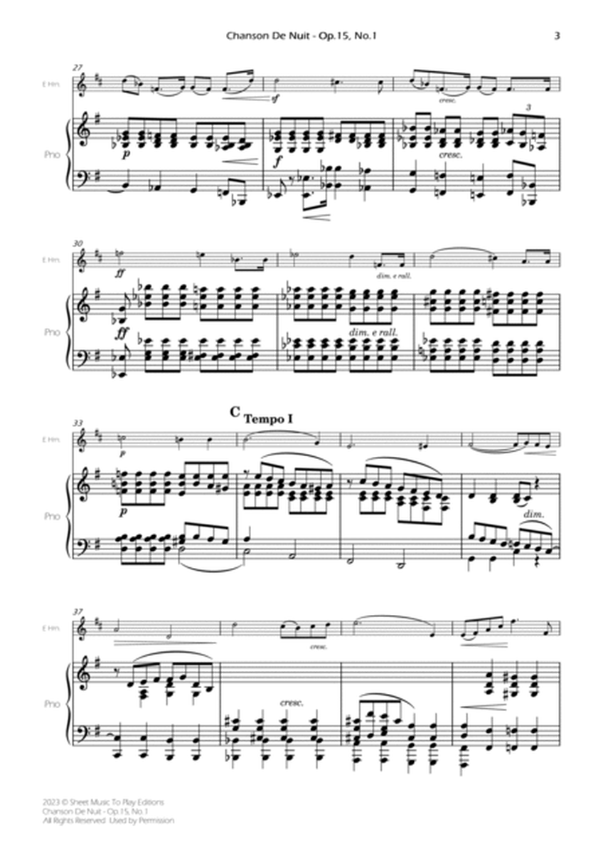 Chanson De Nuit, Op.15 No.1 - English Horn and Piano (Full Score and Parts) image number null