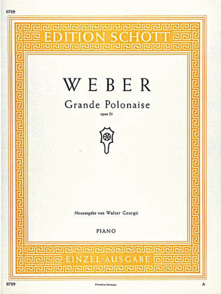 Book cover for Grande Polonaise E flat Major