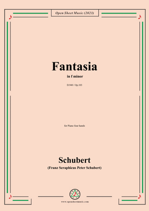 Schubert-Fantasia in f minor,D.940(Op.103)