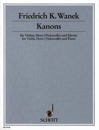 Book cover for Canons Violin/horn/piano Sc/pts