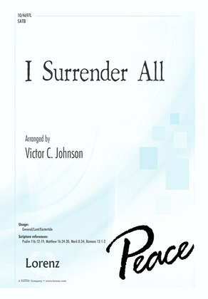 Book cover for I Surrender All