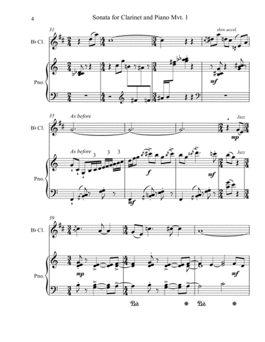 Sonata for Clarinet and Piano