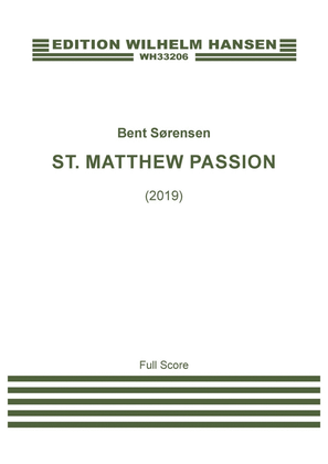 Book cover for St. Matthew Passion (full Score)