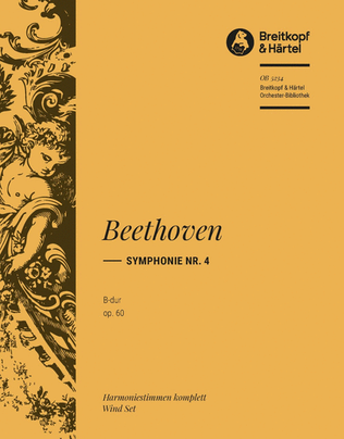 Book cover for Symphony No. 4 in Bb major Op. 60