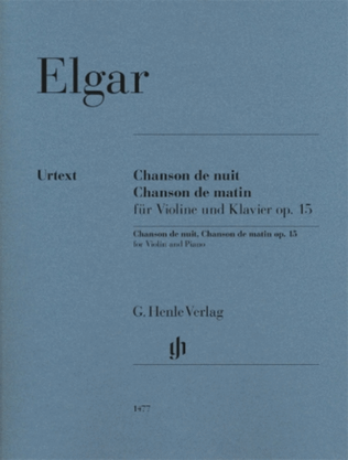 Book cover for Chanson De Nuit, Chanson De Matin Op. 15