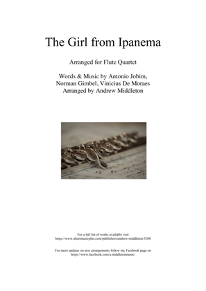 Book cover for The Girl From Ipanema (garôta De Ipanema)