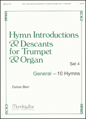 Book cover for Hymn Introductions and Descants for Trumpet and Organ, Set 4: General