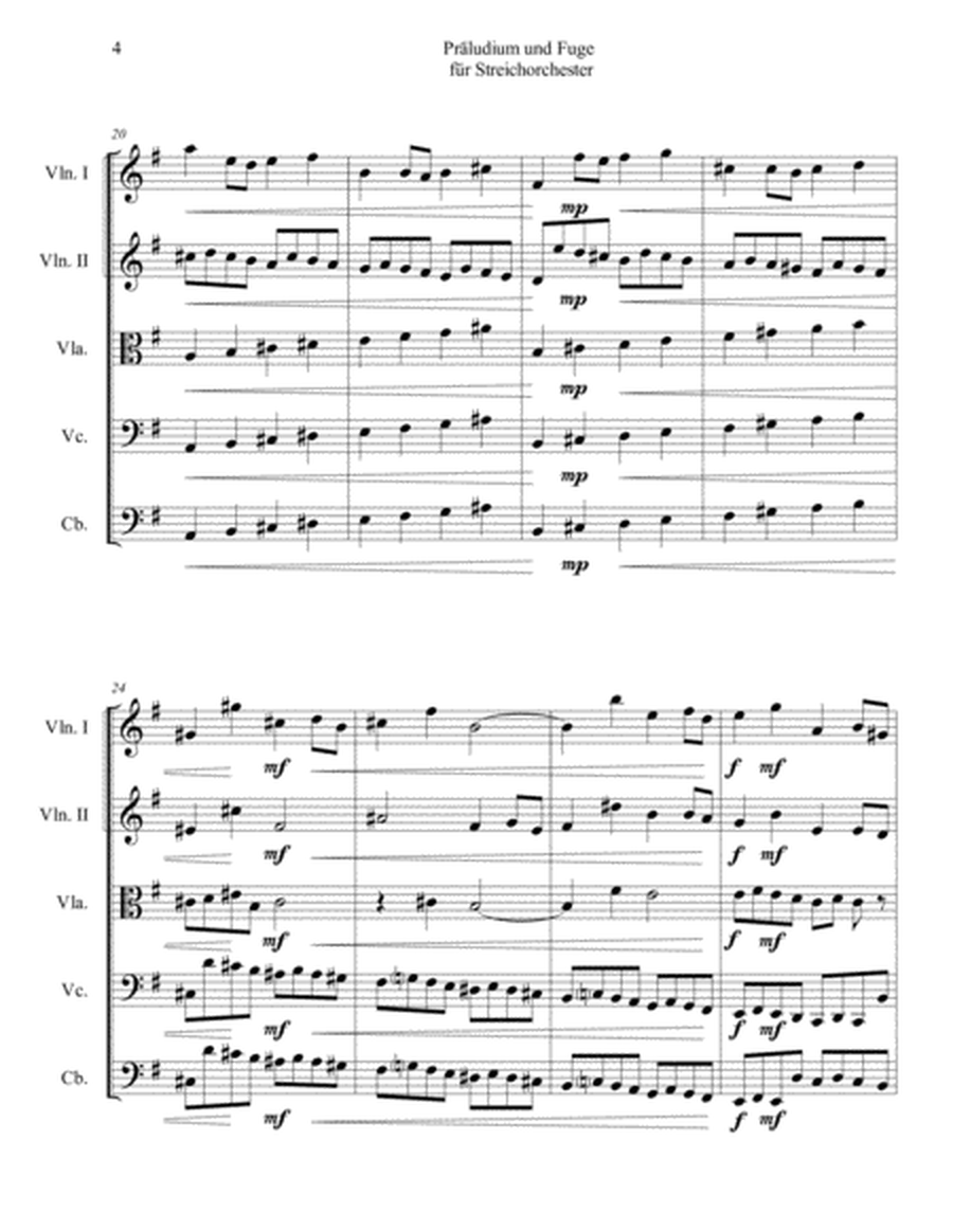 Prelude & Fugue in e minor image number null