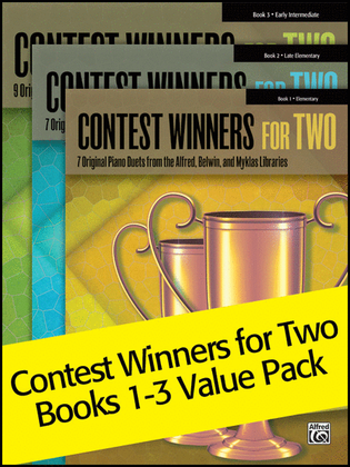 Book cover for Contest Winners for Two 1-3 (Value Pack)