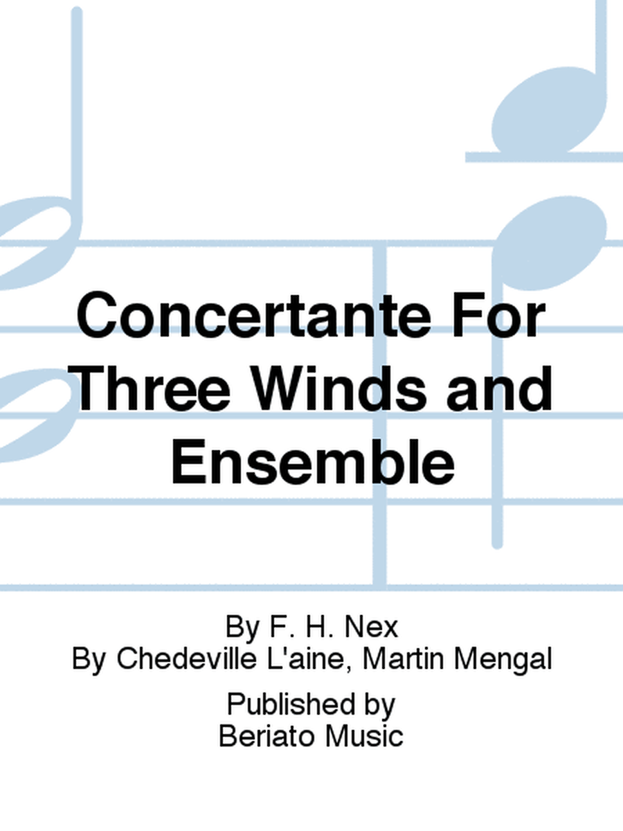 Concertante For Three Winds and Ensemble