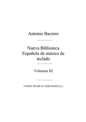 Book cover for Nueva Biblioteca Espanola Vol.3