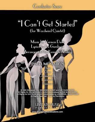 Book cover for I Can't Get Started