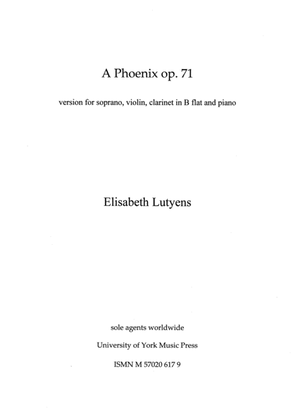 Book cover for A Phoenix Op.71a