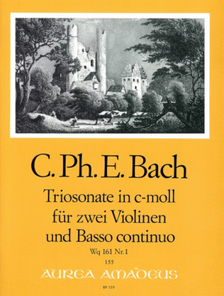 Book cover for Trio Sonata C minor Wq 161 No. 1