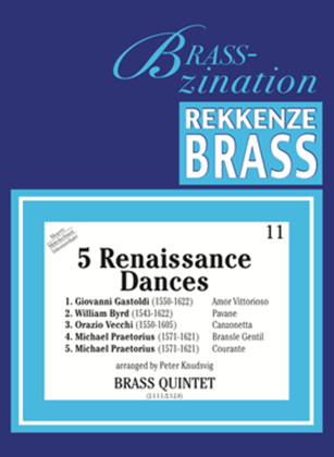 Book cover for 5 Renaissance Dances