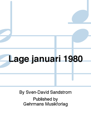 Lage januari 1980