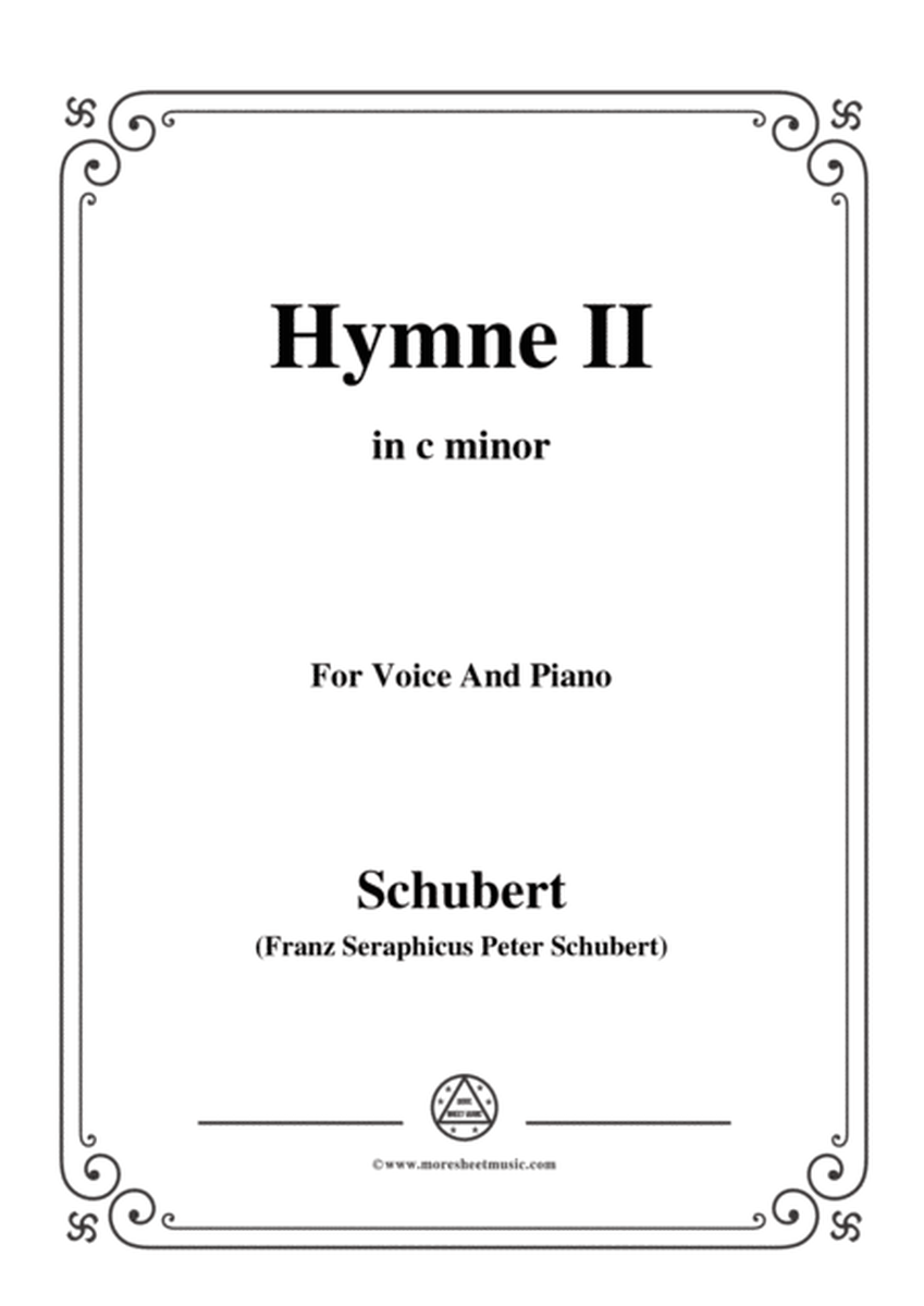 Schubert-Hymne(Hymn II),D.660,in c minor,for Voice&Piano image number null