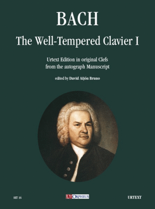 Book cover for The Well-Tempered Clavier I. Urtext Edition in original Clefs from the autograph Manuscript