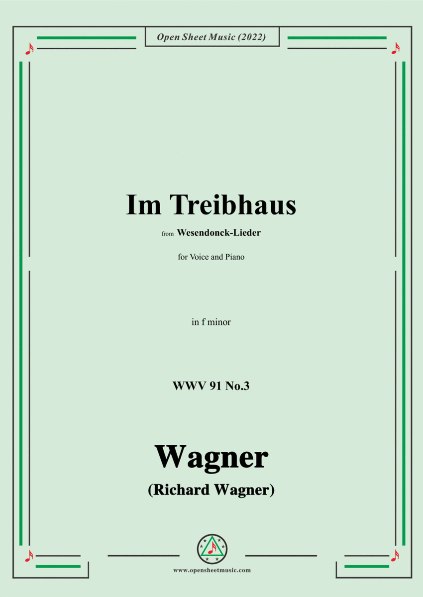 R. Wagner-Im Treibhaus,in f minor,WWV 91 No.3,from Wesendonck-Lieder image number null