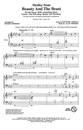 Book cover for Beauty And The Beast (Medley) (arr. Roger Emerson)