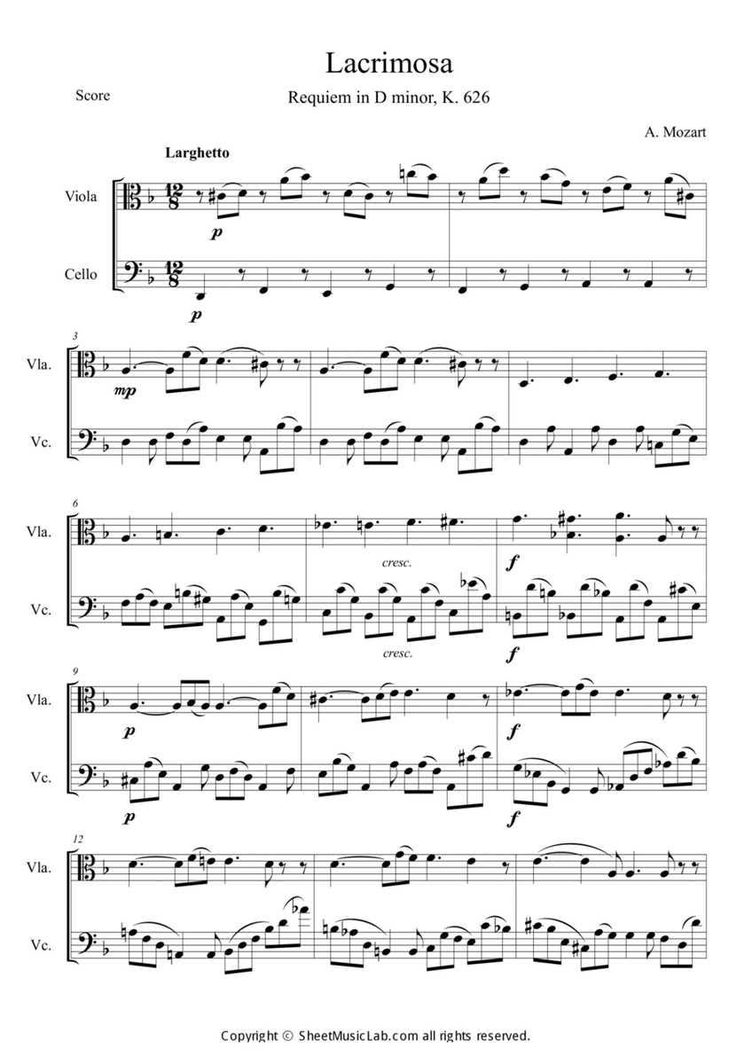 Mozart: Requiem K.626 6.Lacrimosa image number null