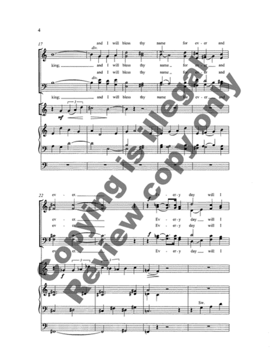 I Will Extol Thee (Choral Score)