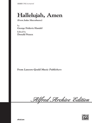 Book cover for Hallelujah, Amen