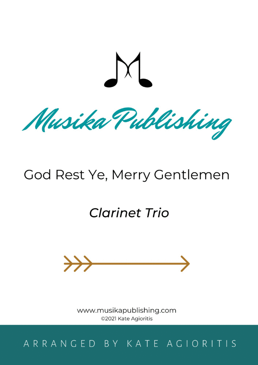 God Rest Ye Merry Gentlemen - Clarinet Trio image number null