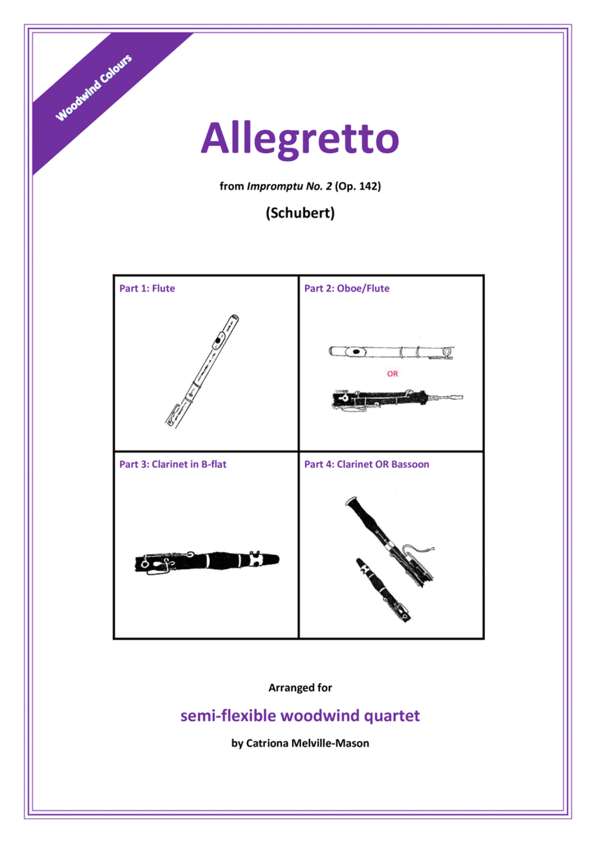 Allegretto from Impromptu No. 2 (Op. 142) - semi-flexible image number null