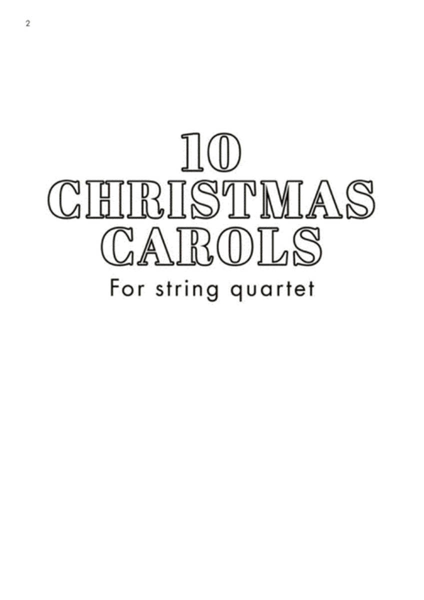 10 Christmas Carols for String Quartet, Vol. 1 - Score image number null