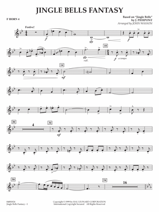 Jingle Bells Fantasy (arr. John Wasson) - F Horn 4