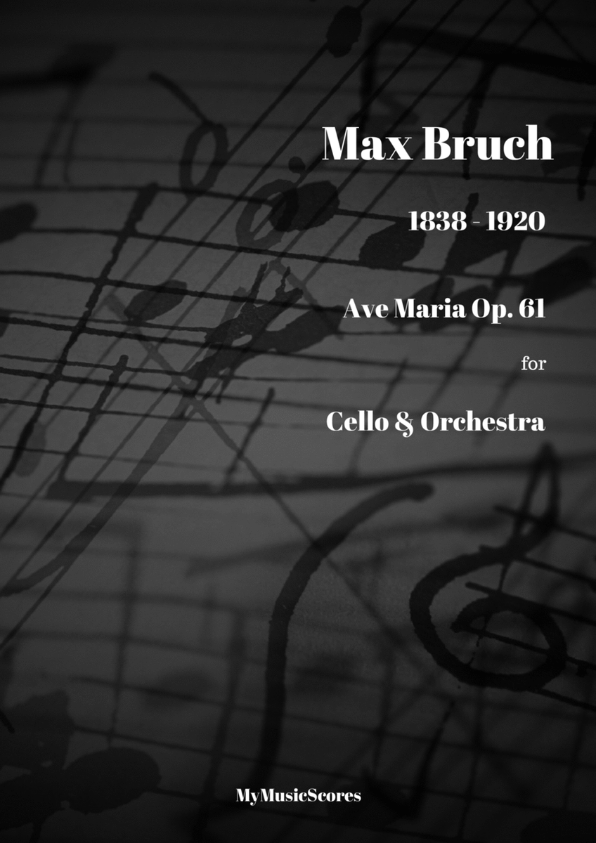 Bruch Ave Maria Op. 61 for Cello and Orchestra image number null
