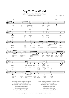 Book cover for Joy To The World (Key of A-Flat Major)