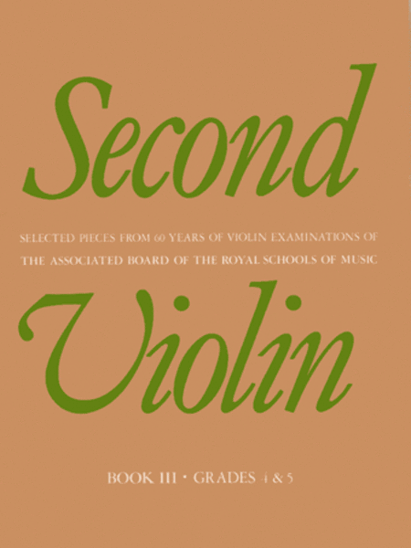 Second Violin, Book III (Grades 4 and 5)
