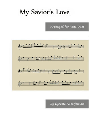 Book cover for My Savior's Love - Flute Duet