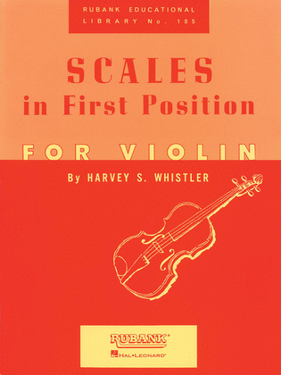 Book cover for Scales in First Position for Violin