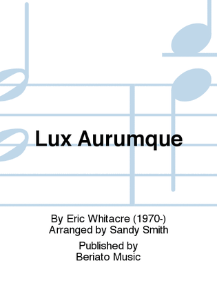 Book cover for Lux Aurumque